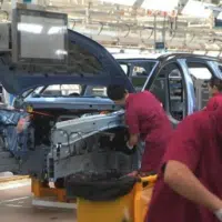 Assembly line at Chinese all-electric car company Nio.